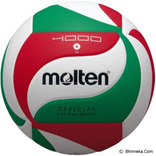 MOLTEN Bola Voli Size 4 V4M4000 - White/Red/Green